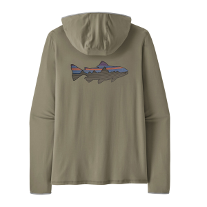 Image of Patagonia Men's Tropic Comfort Natural Graphic Hoody Fitz Roy Trout: River Rock Green Large