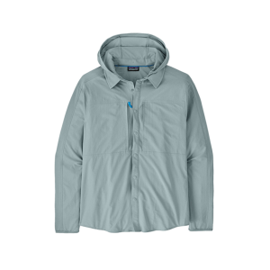 Image of Patagonia Men's River Rambler Hybrid Sun Hoody Thermal Blue XXL