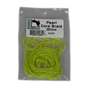Image of Hareline Pearl Core Braid Olive