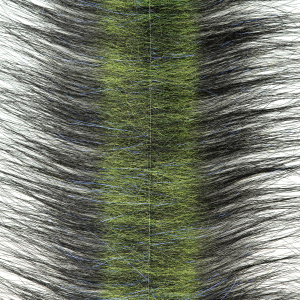 Image of Enrico Puglisi Flies EP Craft Fur Brush 3 inch Black Chartreuse