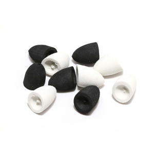 Image of Hareline Foam Cupped Faced Popper Heads White Medium