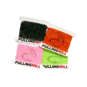 Fulling Mill Shimmer Chenille Micro Fluorescent White