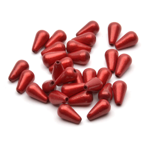 MFC Teardrop Streamer Beads 6MM Red