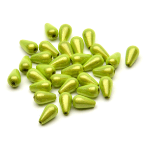 Image of MFC Teardrop Streamer Beads 6 mm Chartreuse