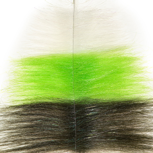 Image of Enrico Puglisi Flies EP Chameleon Brush 3.5 inch White Chartreuse Dark Olive