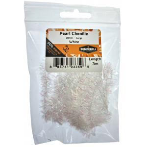 Image of Semperfli Pearl Chenille 10mm Large White