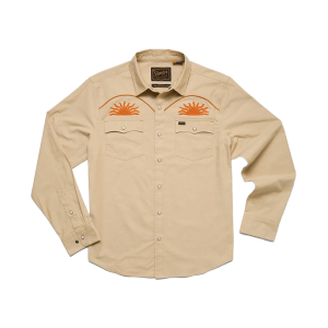 Howler Brothers Crosscut Deluxe Snapshirt Large El Sol Gold