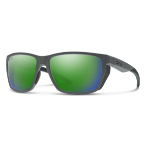 Image of Smith Optics Longfin Matte Cement Green Mirror Polarized