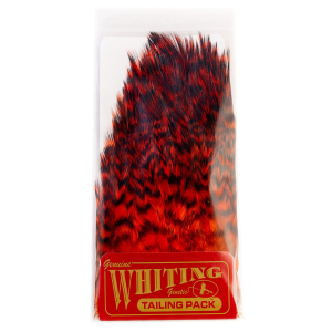 Image of Whiting Farms Coq De Leon Tailing Pack Grizzly Dyed Orange
