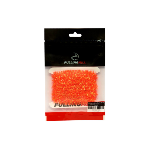 Image of Fulling Mill Shimmer Chenille Medium Fluorescent Fire Orange