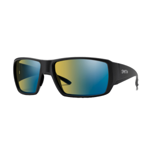 Image of Smith Optics Guide's Choice XL Matte Black Yellow Blue Mirror Polarchromic