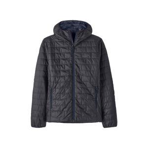 Image of Patagonia Men's Nano Puff Fitz Roy Trout Hoody Large Forge Grey