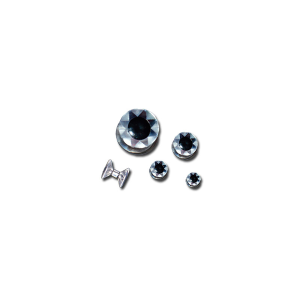 Image of Hareline Diamond Fish Eyes Super Fl. Transparent 7 mm