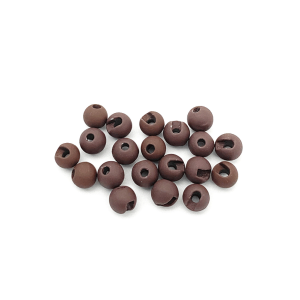 Image of MFC Slotted Tungsten Beads 2.4 mm (3/32 in) Mottled Brown