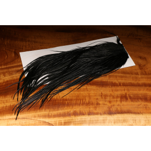 Image of Hareline Dyed Black Saddle Feathers