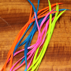 Image of Hareline Stripped Goose Biots Fluorescent Blue