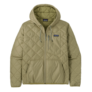 Image of Patagonia Men's Diamond Quilted Bomber Hoody Weathered Stone Medium