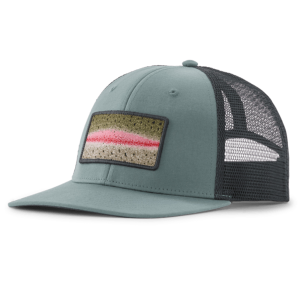 Patagonia Take a Stand Trucker Hat Rainbow Run Blue Sage