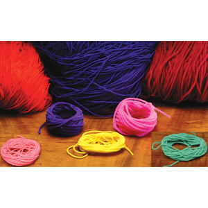 Image of Hareline Velvet Chenille Micro Fluorescent Fire Orange
