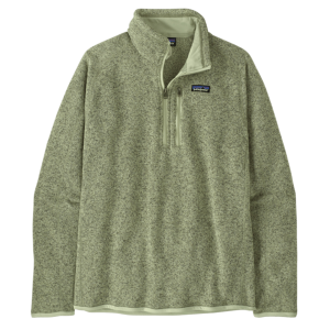 Image of Patagonia Men's Better Sweater 1/4 Zip Pullover Lichen Green Large