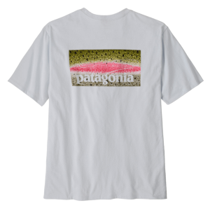 Image of Patagonia Men's Take a Stand Responsibili-Tee Rainbow Run White XL