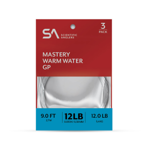 Scientific Anglers Mastery Warm Water Gp Leaders 9 ft 3 pk 20 lb