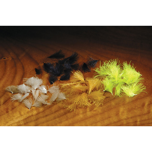 Image of Hareline Cul De Canard Oiler Puffs Black