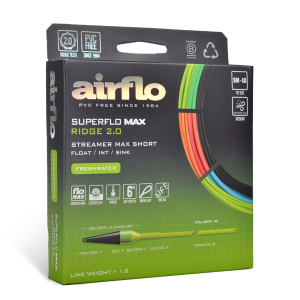 Airflo Superflo Max Ridge 2.0 Streamer Max Short Black Green Chart F I Sink3-WF9