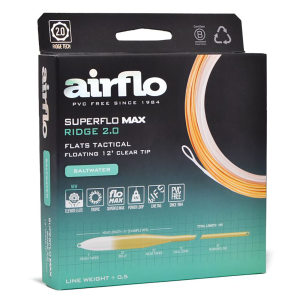 Airflo Superflo Max Ridge 2.0 Flats Tactical Taper 12 ft Clear Tip Clear Tan WF9