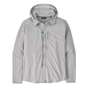 Image of Patagonia Men's River Rambler Hybrid Sun Hoody Crisp Grey Large