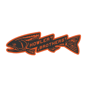 Howler Brothers Orange And Black Trout Bolt Sticker