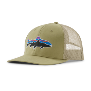 Image of Patagonia Fitz Roy Trout Trucker Hat Gumtree Green