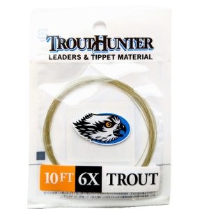 Image of Trouthunter Nylon Leaders 10 ft With Loop 6X