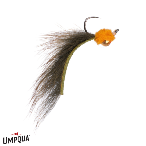 Image of Sunny Side Leech Fly Olive / Root Beer 16