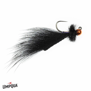 Image of Mini Leech Jig Radiant Fly Black / Orange 14