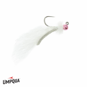 Image of Mini Leech Jig Radiant Fly White / Pink 14