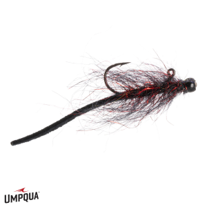 Image of Balanced Leather Leech Fly Black / Red 10