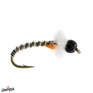 Image of Trident Tube Midge Fly Silver / Black 14