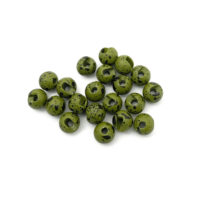 Image of MFC Slotted Tungsten Beads 2 mm (5/64 in) Mottled Olive