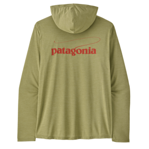 Image of Patagonia Men's Cap Cool Daily Hoody Casting Logo Medium Gumtree Green