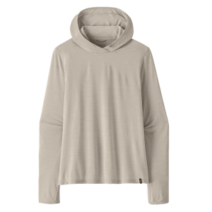 Image of Patagonia Women's Cap Cool Ultra Hoody Small Pumice Dyno White