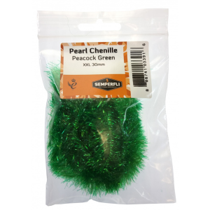 Image of Semperfli Pearl Chenille 30mm XXL Peacock Green