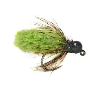 Image of Fulling Mill Barbless Mop Fly 14 Chartreuse