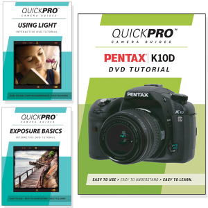 Pentax K10D DVD 3 Pack Light & Exposure Instructional Bundle Pentax K10D DVD 3 Pack Light & Exposure Instructional Bundle