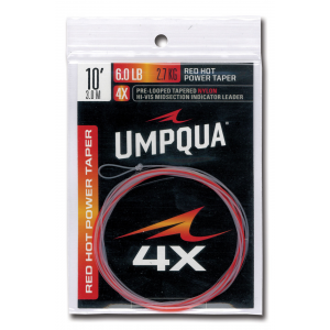 Umpqua Red Hot Power Taper Leaders 4X