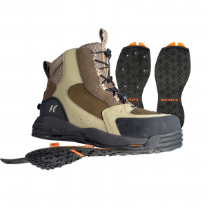 Korkers Redside Fly Fishing Wading Boots with Convertible Outsoles - 7