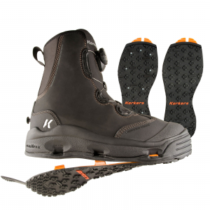 Korkers Devil's Canyon w/both Kling-On and Studded Kling-On Outsoles Wading Boot