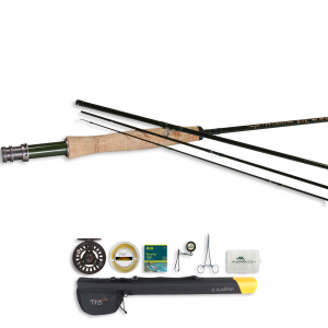 TFO BVK Series Fly Rod and Prism Cast Reel Outfit 3WT 8ft 4PC