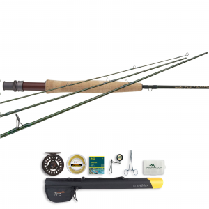 TFO Lefty Kreh Finesse Series Fly Rod and Prism Cast Reel Outfit 3WT 7ft 9in 4PC