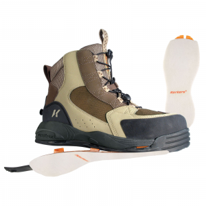 Korkers Redside Fly Fishing Wading Boots with Convertible Outsoles - 8